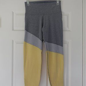 3/$25 Grey & Yellow Soft Yoga Capris